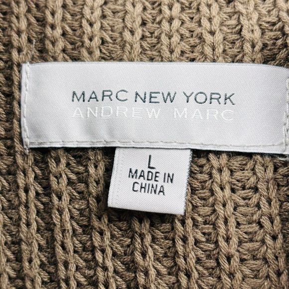 Marc New York Men's Long Sleeve Hooded Cardigan Jacket Army Green Size Large - Picture 7 of 7